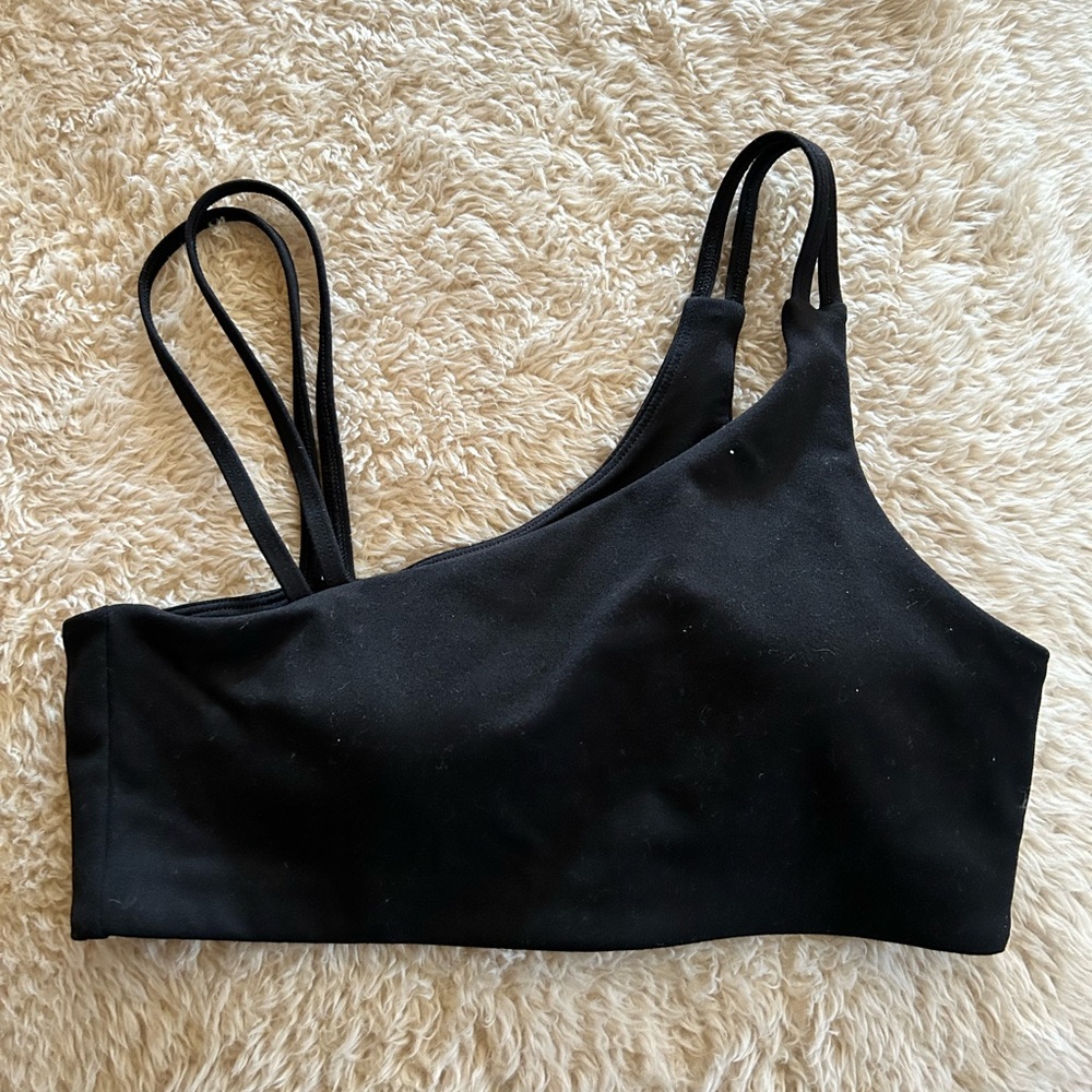 Ryderwear Black Asymmetrical Sports Bra